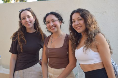 Martha García, Daniela Ruffo y Aris Velasco.