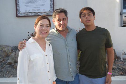 La familia Gallegos Medina disfrutó del recital.