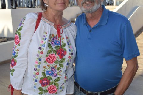 Julia Kondrátiev y José Burgas.