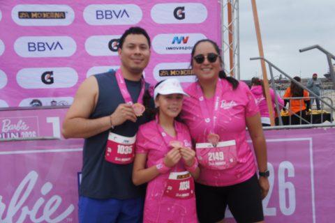 Víctor, Amaya y Valeria.