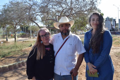 María Luisa Osuna, Leopoldo Sánchez y Victoria Arroyo. 