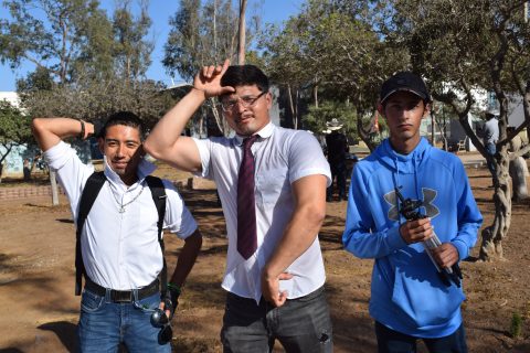 Jesús Manuel, Leonardo Martínez y Daniel García. 