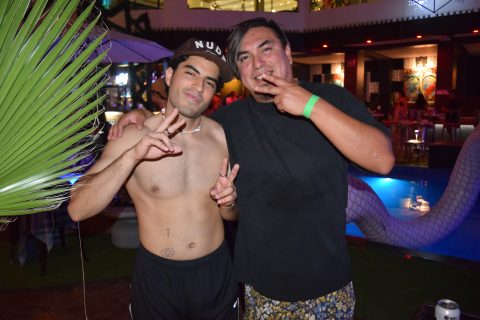 Antonio Jáuregui y el DJ Marianno Marchena. 
