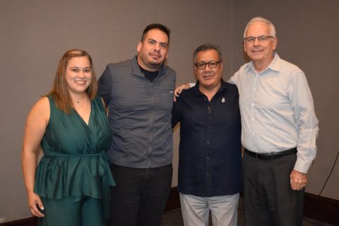 Alejandra Rodríguez, Oscar Serna Cantú, Fausto Amado Flores y Rubén De la Rosa Martínez.
