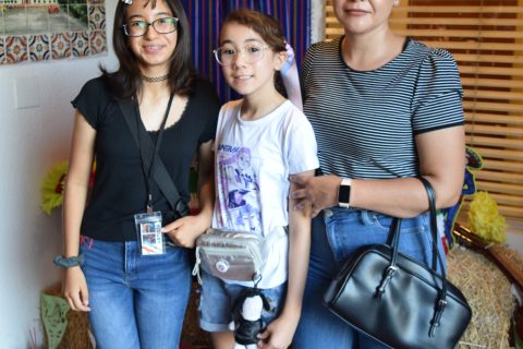 Valentina, Paula y Xiomara Olmeda.