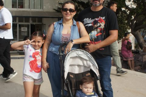 Luna, Idalia, Benjamín y Dante.