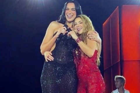 Shakira canta con Dua Lipa