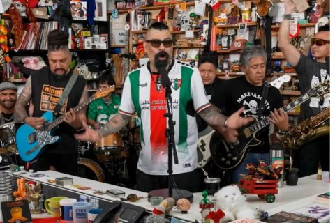 Panteón Rococó alza la voz por Palestina y México