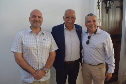 Mario Ruanova, Julio Salinas y Héctor Uraga.