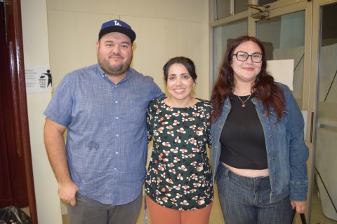 Javier López, Alejandra Fernández y Elia Ortiz.
