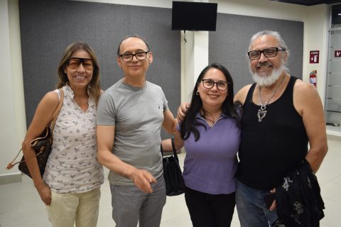 Angélica Vargas, Javier, Karla Horta y Lauro Acevedo.