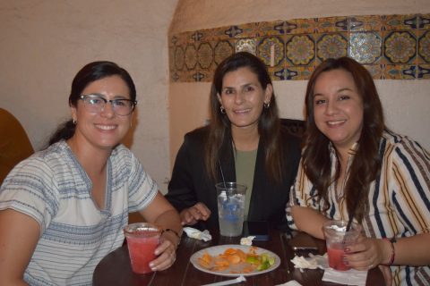 Tatiana Fernández, Andrea Carpizo y Yesenia Ramírez.  