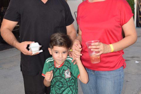 La familia Rojas Nieto disfrutó del ambiente familiar.
