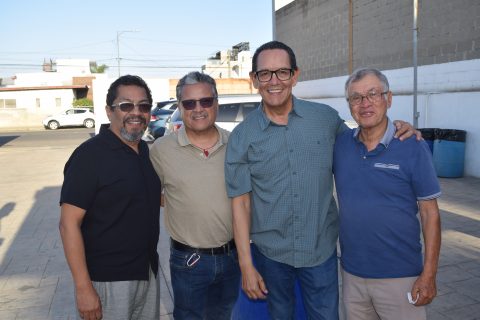Alfredo Villegas, Isaí Mendoza, Carlos Vidal y Francisco Zepeda.