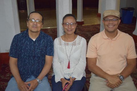 Mauricio Trujillo, Adriana Valdez y Gustavo Gámez.