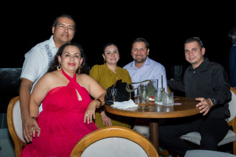 Gadiel Aldama, Flor, Sonia Beltrán y Fabio.