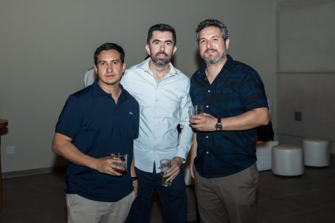 Badir Hernández, Niels Miranda y Alejandro Falomir.