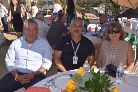 Julio Medina, Fernando Camas y Antonia Velasco. 