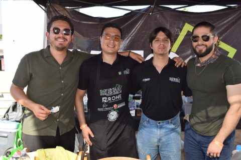 Hugo Lara, Rubén Espinoza, Diego Landeros y Uriel Garza. 
