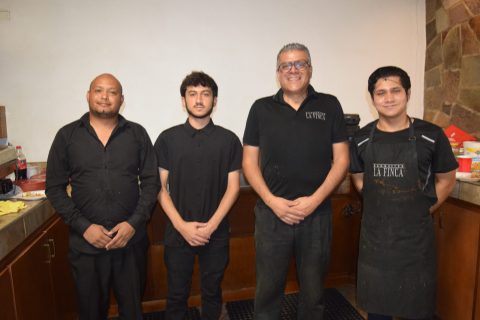 Carlos Mora, Liang Sánchez, Luis Alonso Tirado y Diego Galindo.
