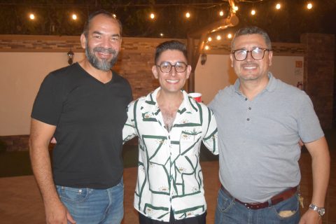 Gilberto Covelli, Jesús Escoto y Edgar Hernández.