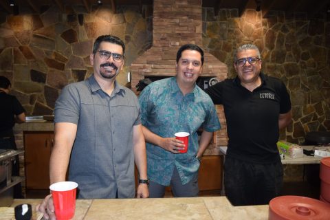 Guillermo Córdova, Luis Ángel Ureña y Luis Alonso Tostado.