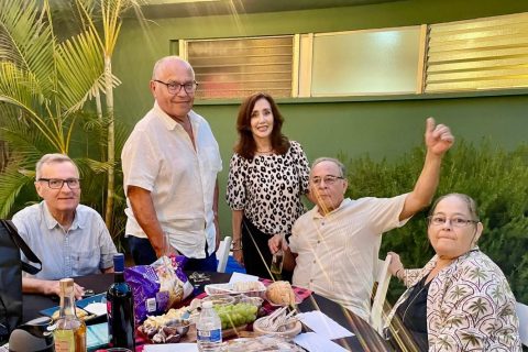 Fernando Bátiz, Edgardo Kennedy, Mónica Chanes, Rolando y Rosa Aída Pineda.