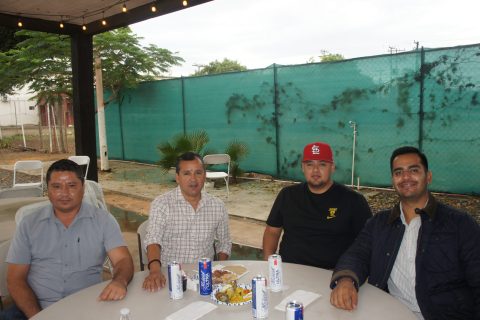 Jorge Mesa, Carlos Evans, Jesús Evans y Ricardo Guerrero.