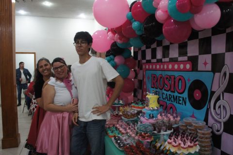 Gaby Varela, Karla Padilla y Samuel.