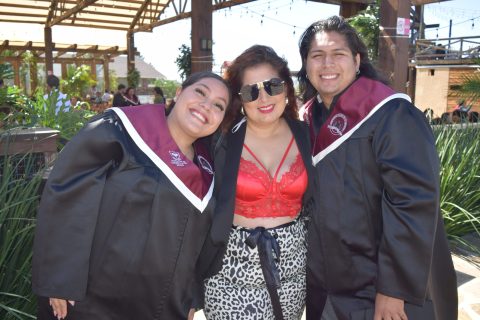 Nancy Adame, Karina Beltrán y José Enciso.