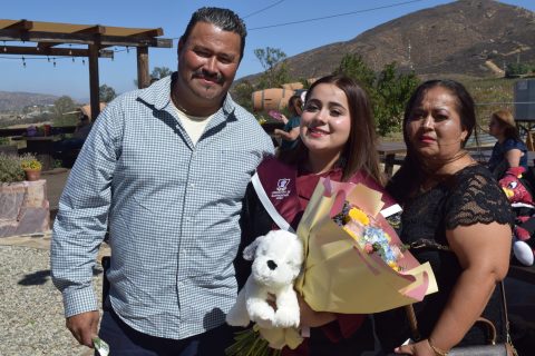 Dulce Ruiz Rodríguez compartió junto a su familia.