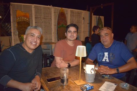 Miguel Pineda, Rodolfo Martínez y Rambo.