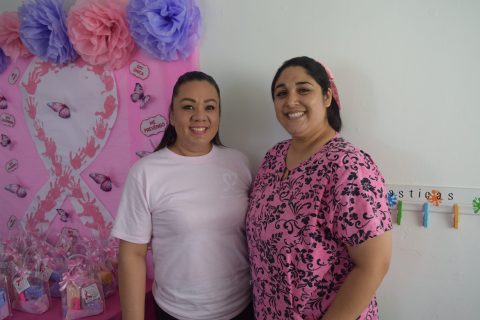 Zayra Montenegro y Adanesne León.