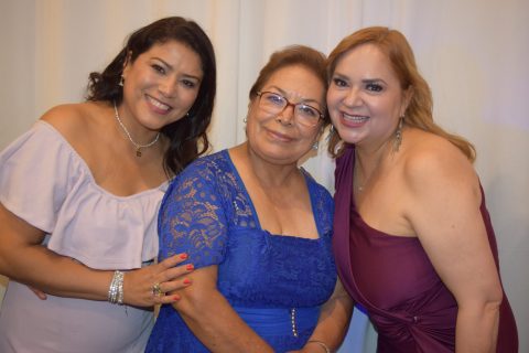 Edith Ortiz, Gloria Rivera y Gabriela Ibarra.