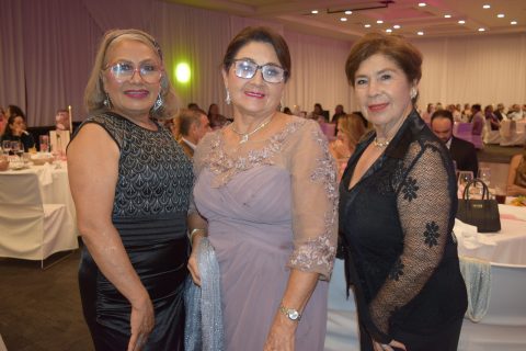 Minerva Yáñez, Angelina Picazo y Mary Vega.