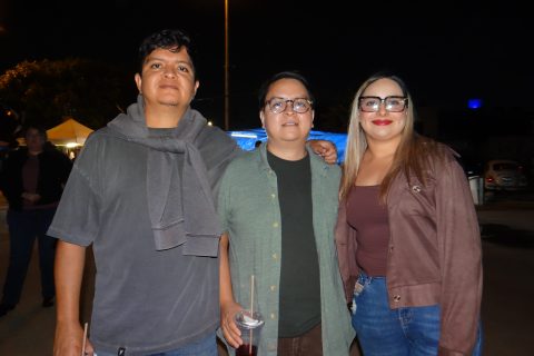 Jorge Quijada, Antonio Quijada y Alejandra Pulido.