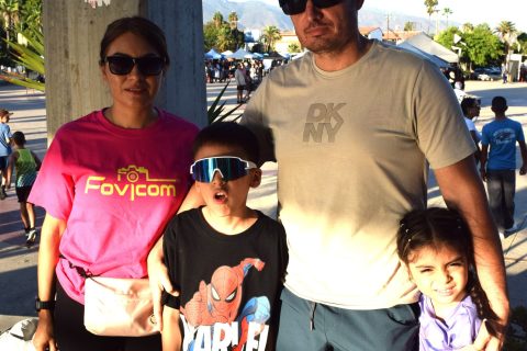 La familia Gamboa Olmedo se sumó a esta actividad.