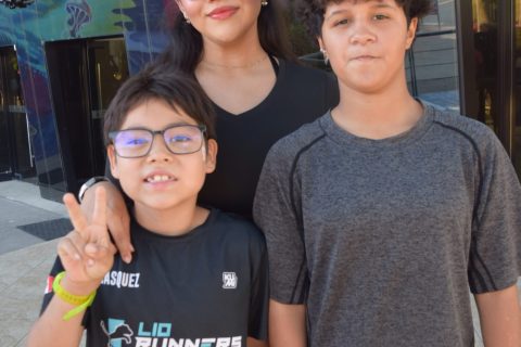 Magda, Carlos y Allison.