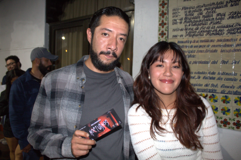 Miguel y Emily preparados para su primera experiencia en el mítico recorrido.